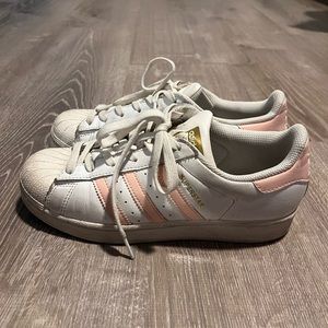 Pink Adidas Superstars